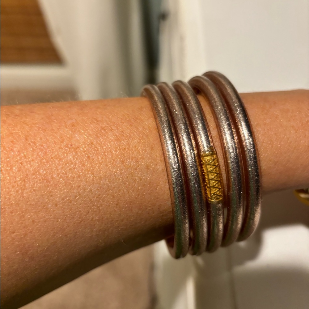 Champagne  Budhagirl large all weather bracelets